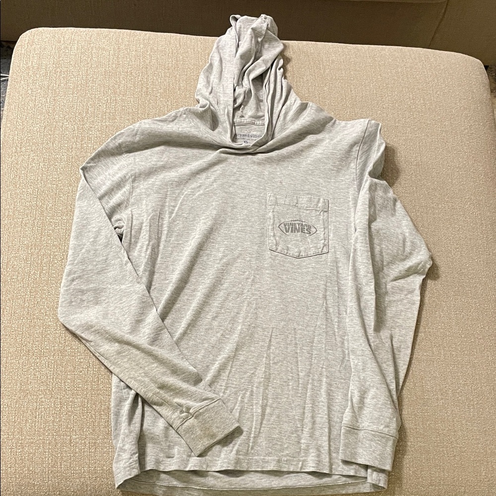 Vineyard Vines Men's Light Gray Hoodie